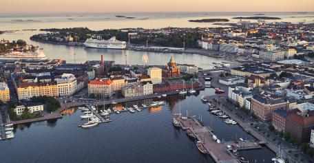 Ilmakuva Helsingin Katajanokasta